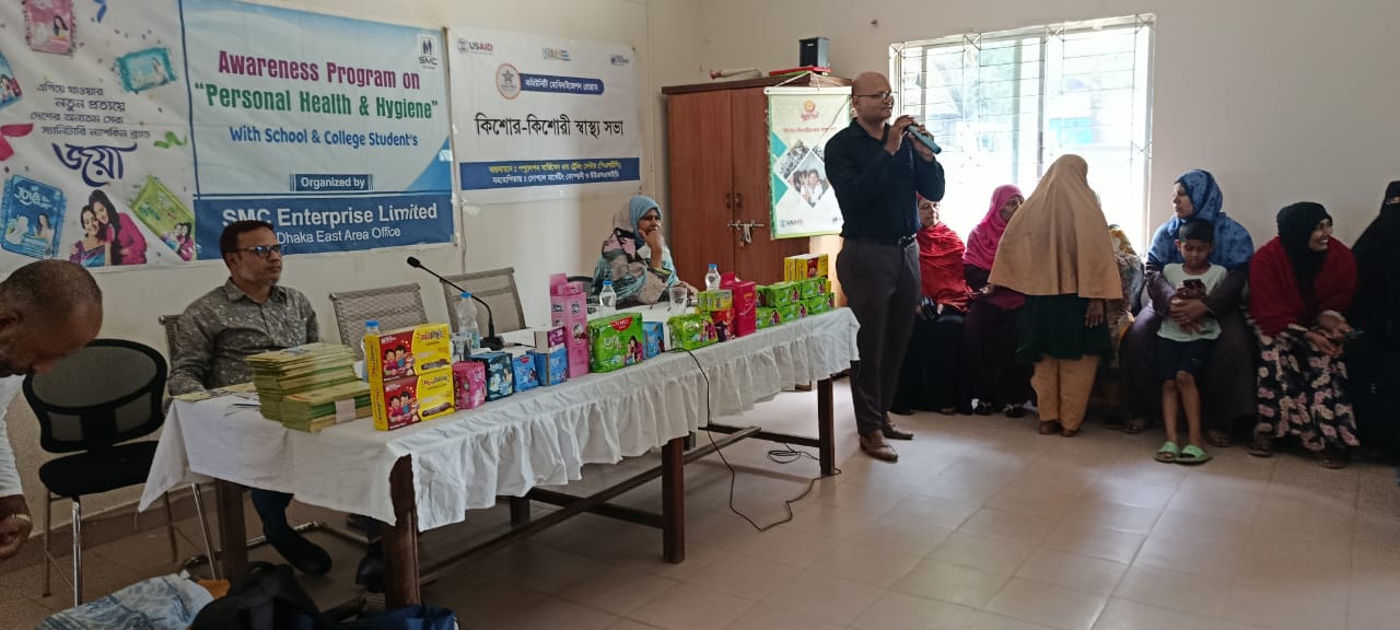 Students attending awareness program